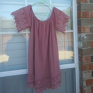 Blush Pink Off The Shoudlers Dress